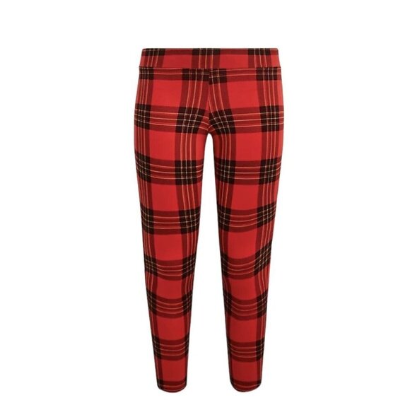 Torrid Legging Pants Red Plaid Full Length Plus Size 4X (26) Stretch New - Picture 6 of 12